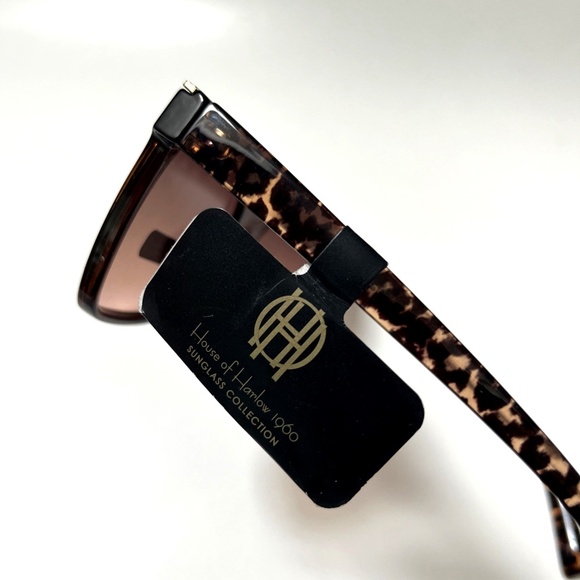 NWT Original HOUSE OF HARLOW Cat Eye Sunglasses Tortoise Shell Gold Trim Acetate main image 5